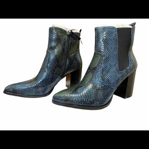 Blue Heeled Boots, Size 8 “NIB” (Bundle & Save)
